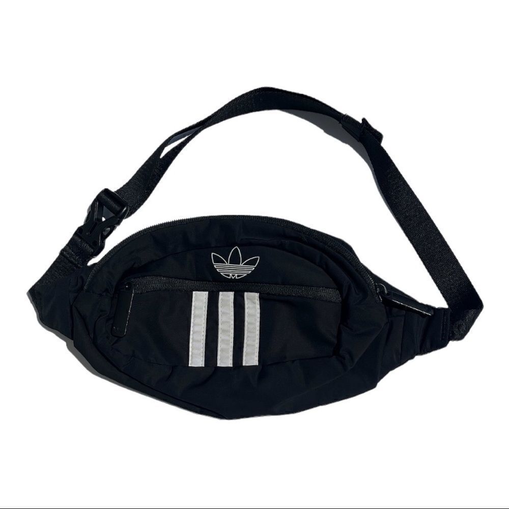 Adidas Black & White Belt Bag